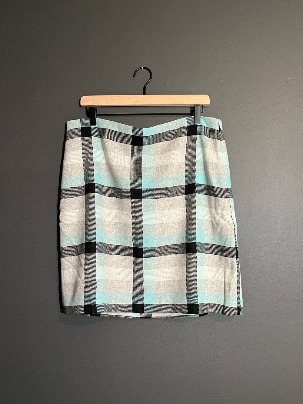 Talbots Plaid Mini Skirt NWT Fully Lined Side Zip Petite - Size 16P